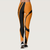 Leggings Schwarzer Pumpkin Orange (Rückseite)