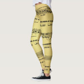 Leggings ~ Sheet Music ~ Golden Background ~  (Links)