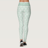 Leggings - Soft Jade Damask (Rückseite)