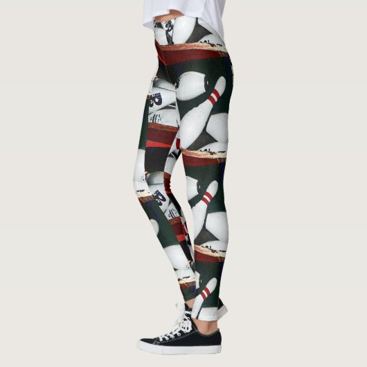 Leggings: Sport-Sammlung (Bowlings-Buttone 2) Leggings (Links)