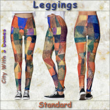 LEGGINGS - Stadt mit den drei Domes - Kunst Paul K