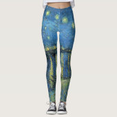 LEGGINGS - "Starry Night O.T.R." - van Gogh (Vorderseite)