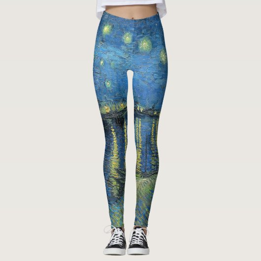 LEGGINGS - "Starry Night O.T.R." - van Gogh (Vorderseite)