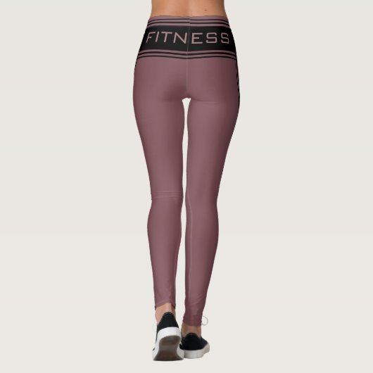 Leggings Text-Fitness für Seitenstreifen - Farben (Rückseite)