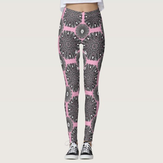 Leggings "The Touch Of Infinity" (monochrom) (Vorderseite)