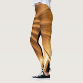Leggings Tigeraugenfarbenes Rays Design (Links)
