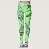Leggings | Tree Blätter Nature Yoga Pants (Vorderseite)
