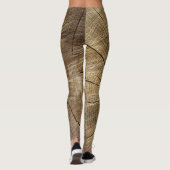 Leggings über den Querschnitt von Eichenbaum (Rückseite)