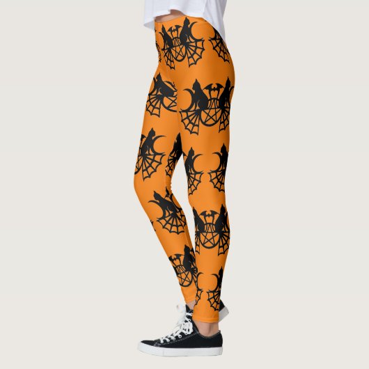 Leggings und Schwarze Katzen Halloween Party Pants (Links)
