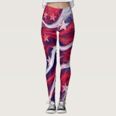 Leggings unter amerikanischer Flagge (Vorderseite)