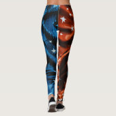 Leggings unter amerikanischer Flagge (Rückseite)