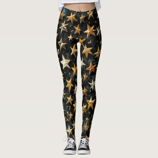 Leggings unter amerikanischer Flagge (Vorderseite)