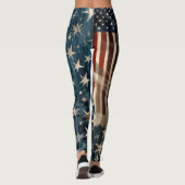 Leggings unter amerikanischer Flagge (Rückseite)