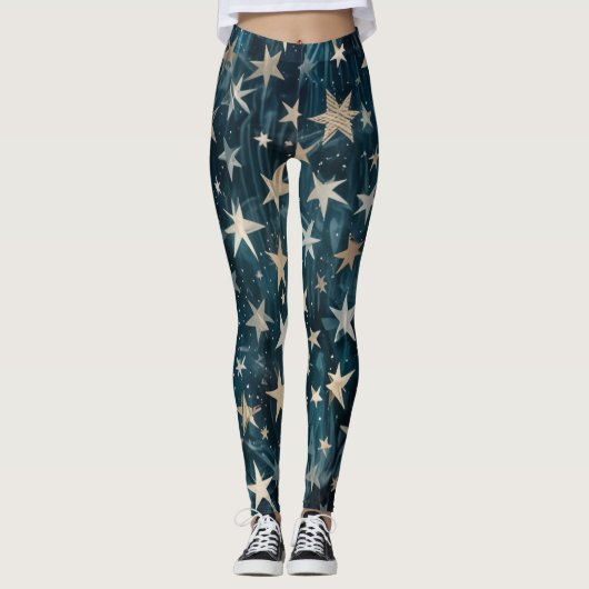 Leggings unter amerikanischer Flagge (Vorderseite)