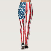 Leggings unter amerikanischer Flagge (Rückseite)