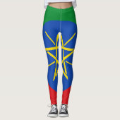 Leggings unter äthiopischer Flagge (Vorderseite)