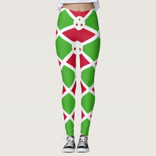 Leggings unter der Flagge Burundis (Vorderseite)