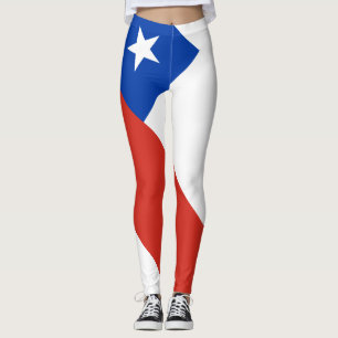Leggings unter der Flagge des Chilen