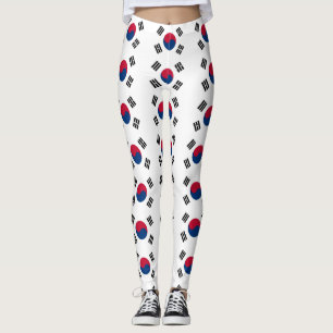 Leggings unter der Flagge Südkoreas