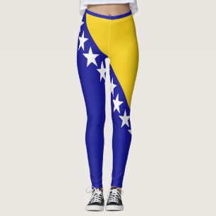 Leggings unter der Flagge von Bosnien und Herzegow