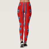 Leggings unter der Flagge von Tennessee, USA (Rückseite)