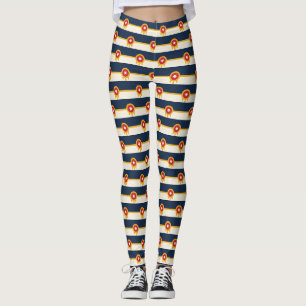 Leggings unter der Flagge von Tulsa, Oklahoma