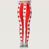 Leggings unter kanadischer Flagge (Vorderseite)