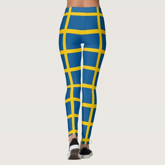 Leggings unter schwedischer Flagge (Rückseite)