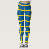 Leggings unter schwedischer Flagge (Vorderseite)