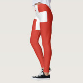 Leggings unter Schweizer Flagge (Links)