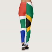 Leggings unter südafrikanischer Flagge (Rückseite)