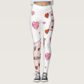 Leggings Valentinherzen (Vorderseite)