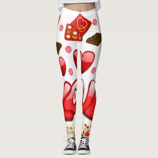 Leggings Valentinherzen (Vorderseite)