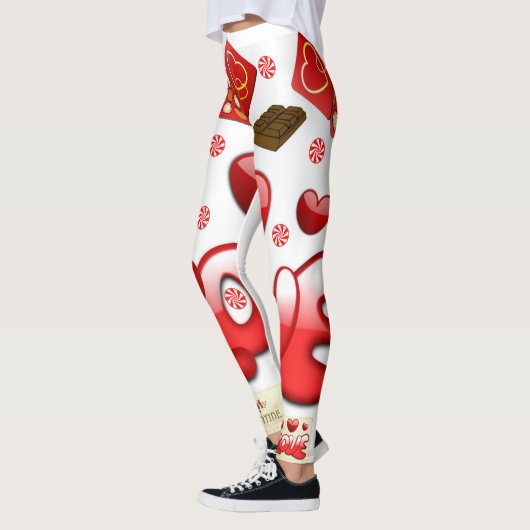 Leggings Valentinherzen (Links)