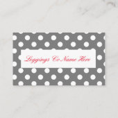 Leggings-Verkäufe, Leopard-Druck Visitenkarte (Rückseite)