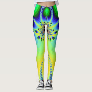 Leggings-verrückte Blume Leggings