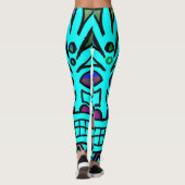 Leggings verrückte Tikis tropische (Rückseite)