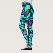 Leggings verrückte Tikis tropische (Links)