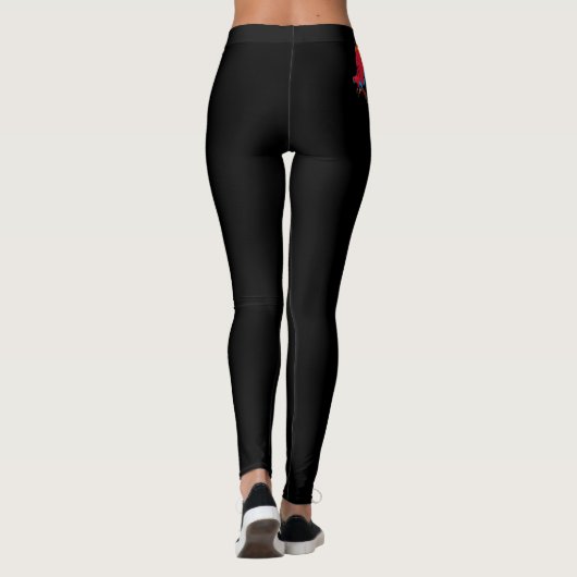 Leggings von Black Women mit Parrot-Design (Rückseite)