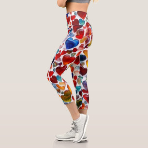 Leggings von drei Vierteln, farbig