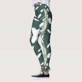 Leggings von Funky Pale Green Leaf (Links)