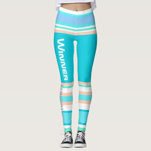 Leggings von Funky Stripes Lines Power (Vorderseite)