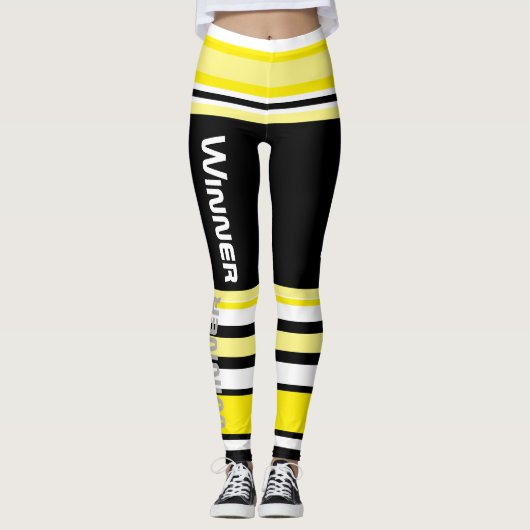 Leggings von Funky Stripes Lines Power (Vorderseite)
