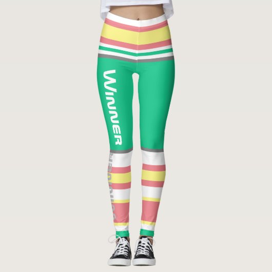 Leggings von Funky Stripes Lines Power (Vorderseite)