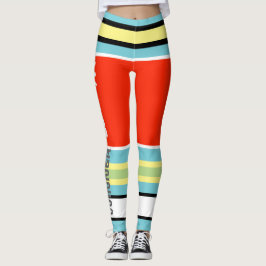 Leggings von Funky Stripes Lines Power