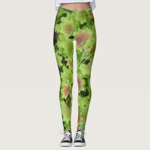 Leggings von grünen/roten Flecken