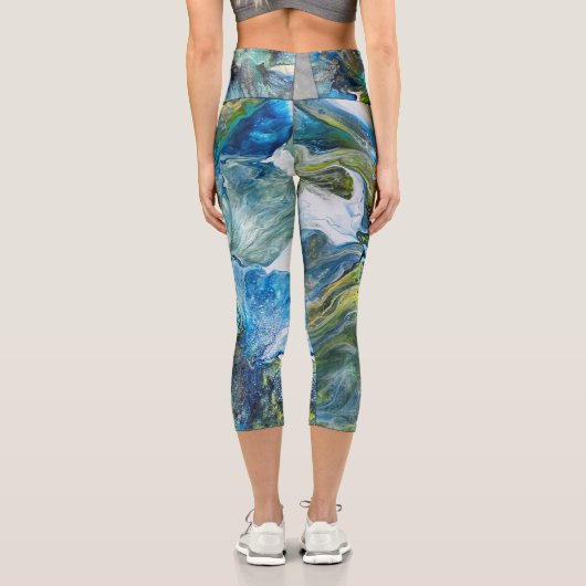 Leggings von Laurie mit blauem Swirn (Rückseite)