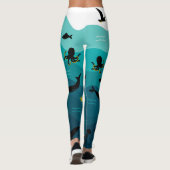 Leggings von Meerestieren (Rückseite)