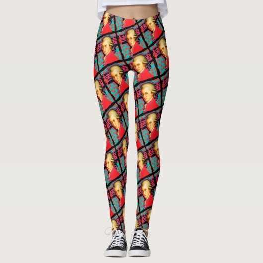 Leggings von Mozart "Pop-art" (Vorderseite)