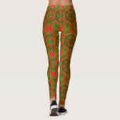 Leggings von Orange und Green Kaleidoscope (Rückseite)